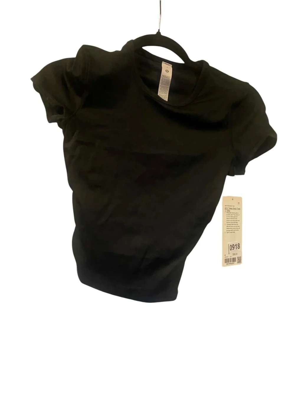 NWT Lululemon All It Takes Back-Twist Silky BLACK Size 4